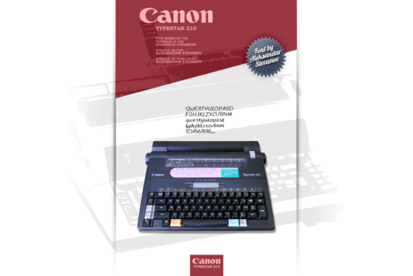 Canon TypeStar 210: A Retro Handwritten Font for Modern Design