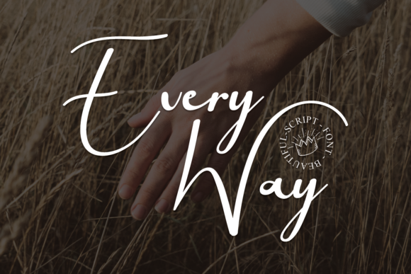 Every Way: A Flowing Handwritten Font for Elegant Design