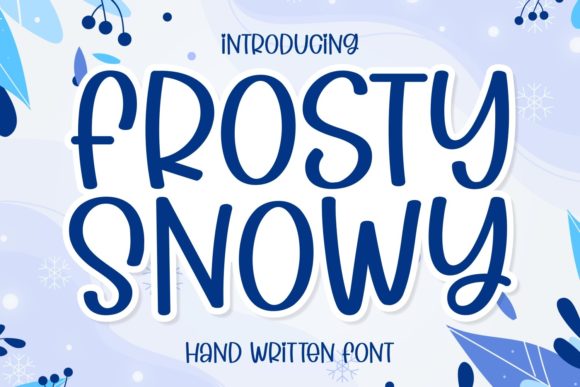 Frosty Snowy: Elevating Design with Playful Authenticity