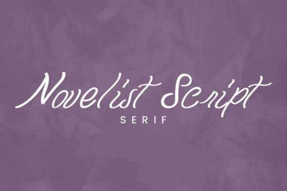 Novelist: Elevating Design with Handwritten Elegance