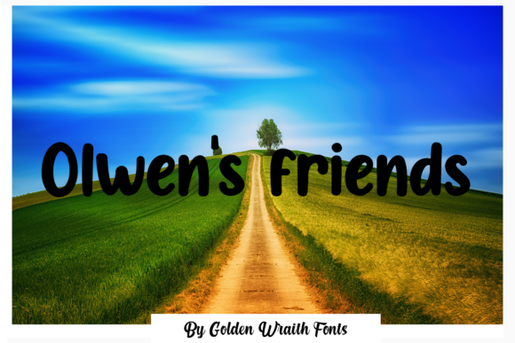 Olwen's Friends: A Handwritten Font for Authentic Design