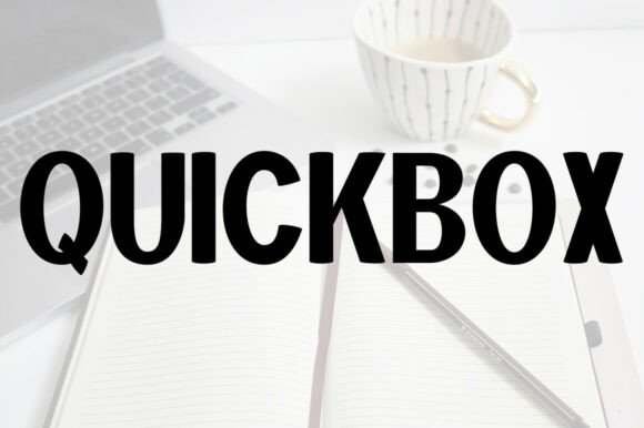 Quickbox: Modern Display Font for Playful Design