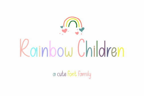 Rainbow Children: A Handwritten Font for Authentic Design