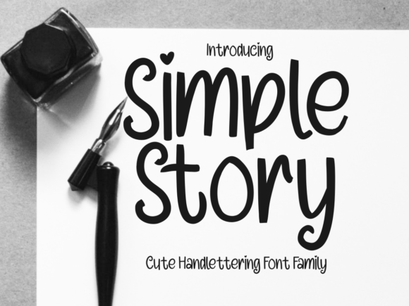 Simple Story Typeface: A Sweet & Personal Design Asset