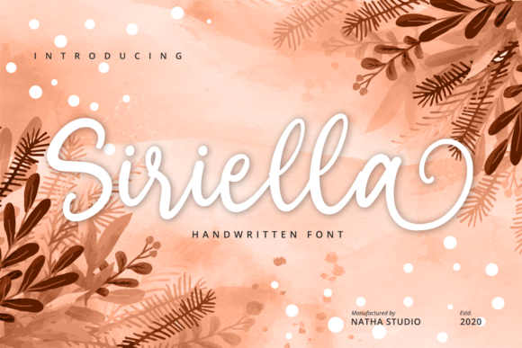 Siriella: An Enchanting Handwritten Font for Modern Design